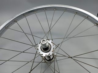 Roue arrière RFG 450A en acier chromé axe de 9,5 mm