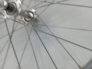 Roue arrière RFG 450A en acier chromé axe de 9,5 mm