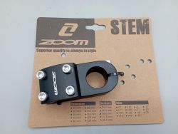 Zoom - Black BMX aluminium stem 1 1/8"