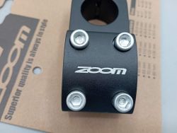 Zoom - Potence noire BMX  aluminium 1 1/8"
