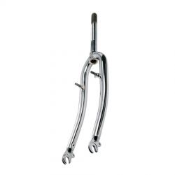 26" Fourche rigide VTT en acier chromé ø 1" avec filetage