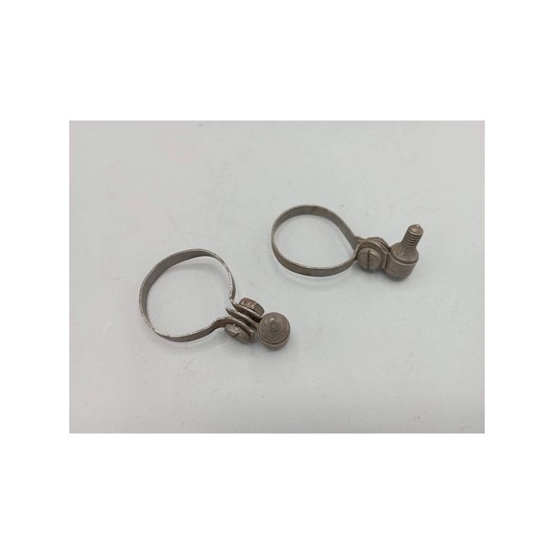 colliers de fixation de pompe ancien vélo vintage ancien 1920 1930 1940