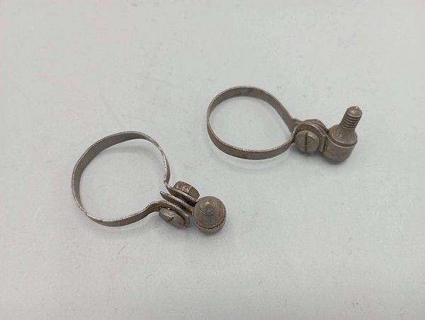 2 pump mounting clamps, pre-1945