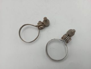 2 colliers de fixation de pompe à vélo avant 1945