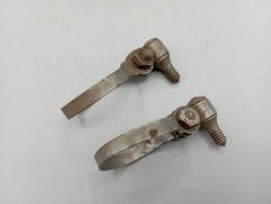 2 colliers de fixation de pompe à vélo avant 1945