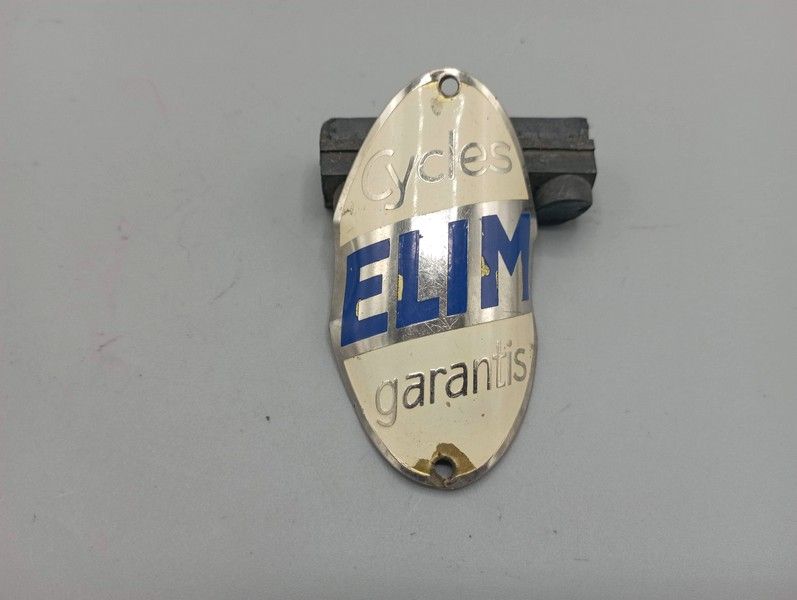 Manufacturer's plate: Cycles Elim
