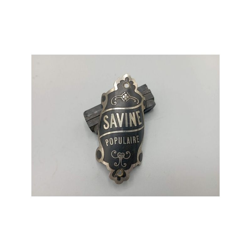 Plaque de constructeur : Cycles Savine