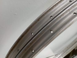 Pair of 700B aluminium rims - 1940s - 1950s