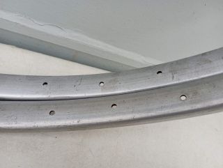 Pair of 700B aluminium rims - 1940s - 1950s
