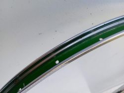 Rigida Superchromix 600A steel rim, 28 holes