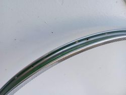 Rigida Superchromix 600A steel rim, 28 holes