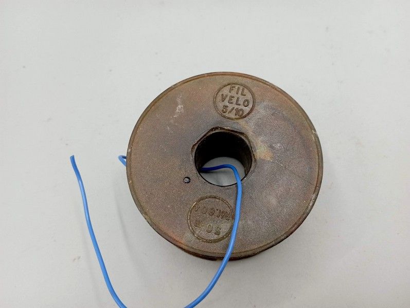 Ancien stock ! - Fil électrique bleu 2 m ø 5/10 pour éclairage vélo