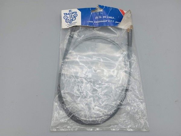 Set of cables and housings for vintage 1980s Shimano indexed mountain bike derailleurs.