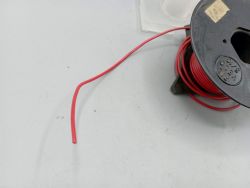 fil dynamo électrique rouge feu dynamo ancien stock années 70