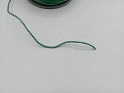 green electric dynamo wire, old stock from the 1970s.