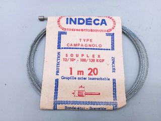 Campagnolo derailleur cable manufactured in France in the 1960s and 1970s