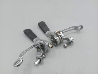 Neuves ! Manettes de vitesses aluminium VTT 3x6 années 80
