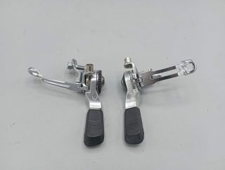 Neuves ! Manettes de vitesses aluminium VTT 3x6 années 80