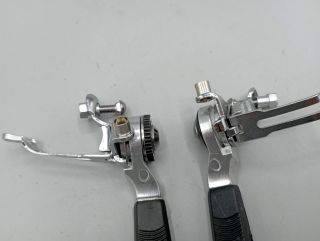 Neuves ! Manettes de vitesses aluminium VTT 3x6 années 80
