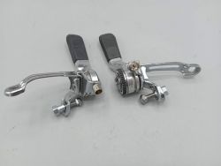 Neuves ! Manettes de vitesses aluminium VTT 3x6 années 80