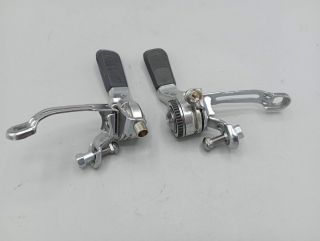 Neuves ! Manettes de vitesses aluminium VTT 3x6 années 80