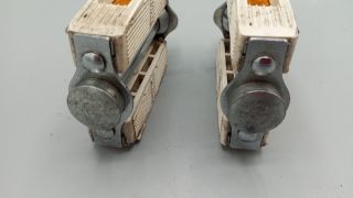 Pair of white pedals Lyotard city bike steel