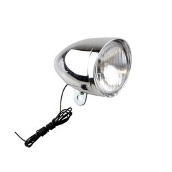 Lumière feu avant à dynamo forme obus pour vélo vintage