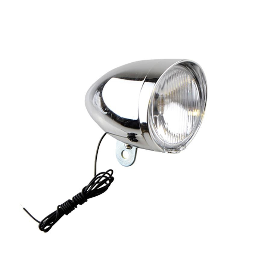 Lumière feu avant à dynamo forme obus pour vélo vintage