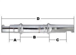 New! - 132 mm - 56 mm - cotter pin type - bottom bracket axle