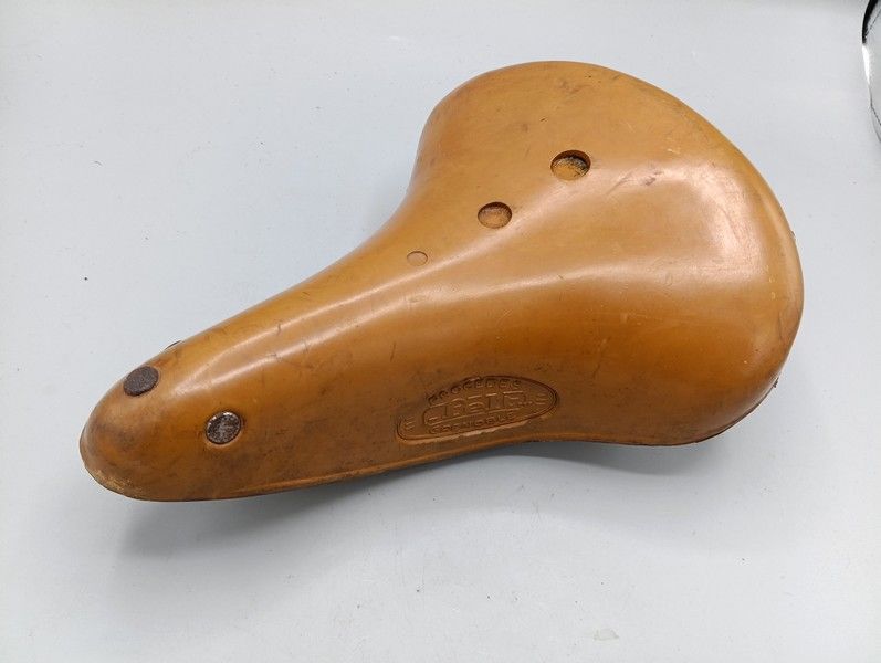 Vintage city bike saddle from the 1950s and 1960s