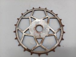 plateau dents sautées 22 dents vélo ancien vintage