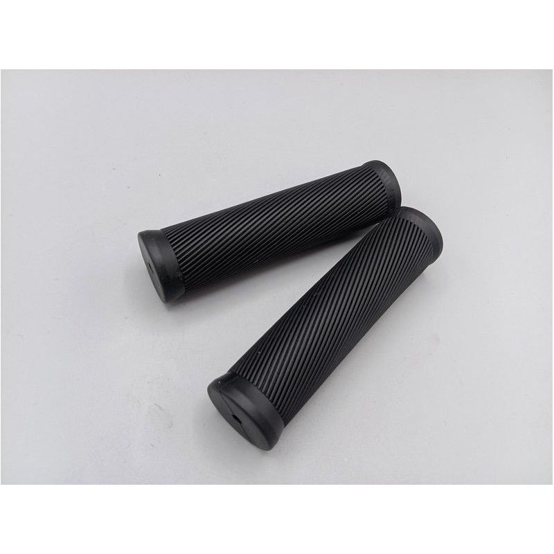 Poignées noires pour vélo vintage ø 22 mm - 125 mm