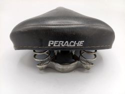 Vintage city bike spring saddle from the '70s and '80s; for folding bikes and mini bikes