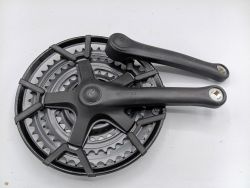 Ofmega Rover triple chainring crankset 48 - 38 - 28 1990s 2000 vintage