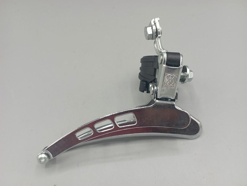 Sachs front derailleur for double and triple chainrings with clamp