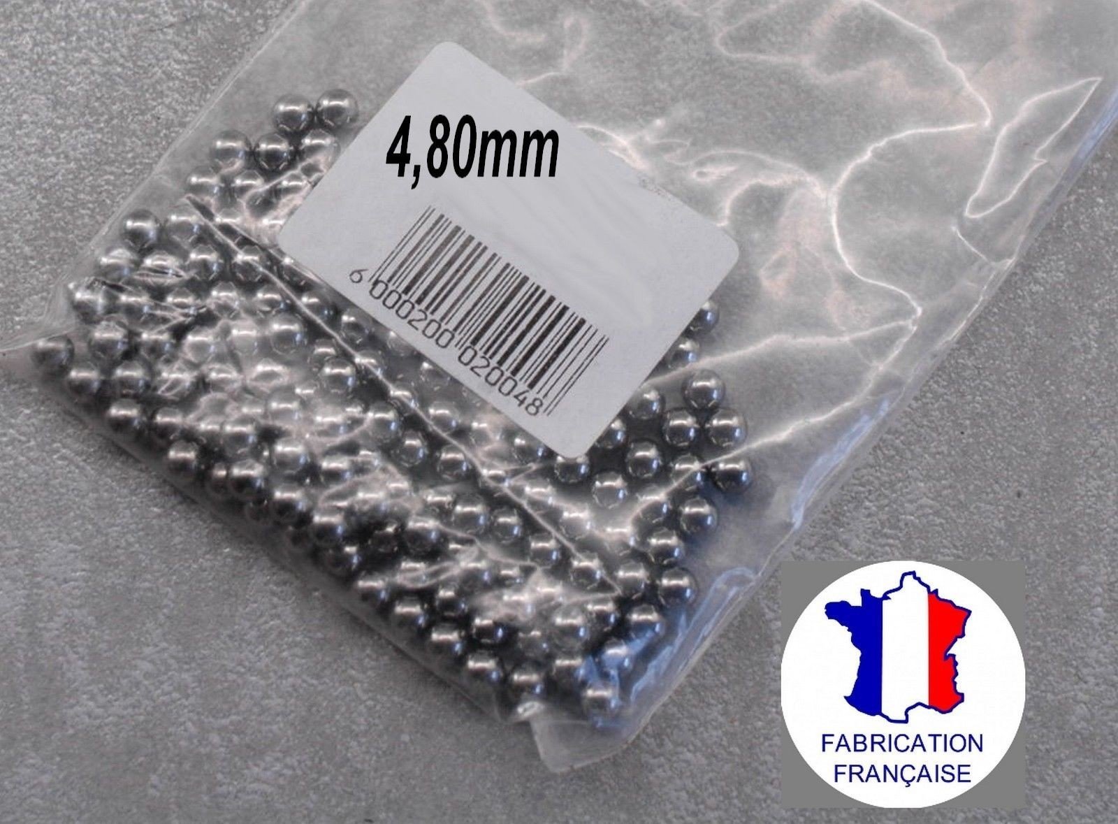 35 steel chromed ball diameter : 4,80 mm