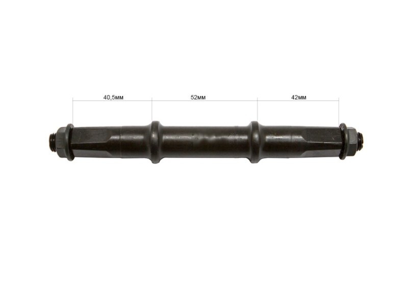 Axe de pédalier - 134,5 mm à emmanchement carré