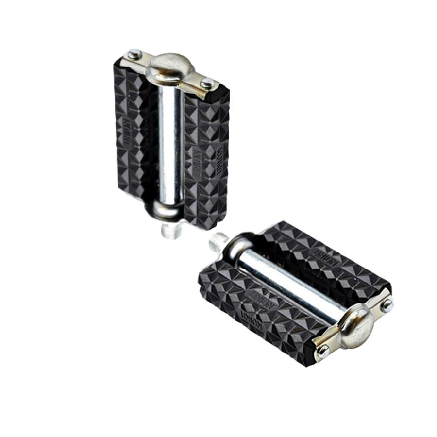 Pédales noires vélo ville 14 x 1,25 mm filetage français