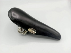 Gallet 243 saddle for vintage Peugeot bike with latex leather top