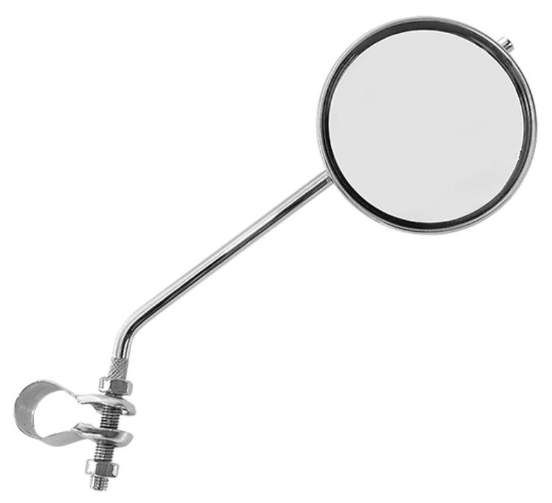 Vintage chrome steel mirror right left 75 mm 150 mm